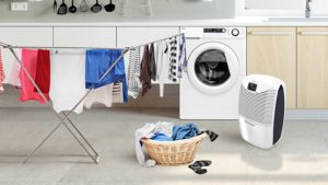 ebac 3850e dehumidifier drying laundry washing clothes indoors inside mode